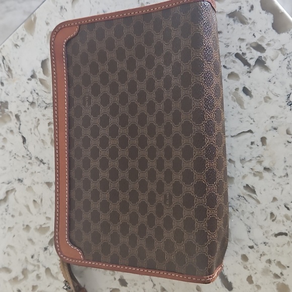 Celine Brown And Tan Clutch - Picture 3 of 15